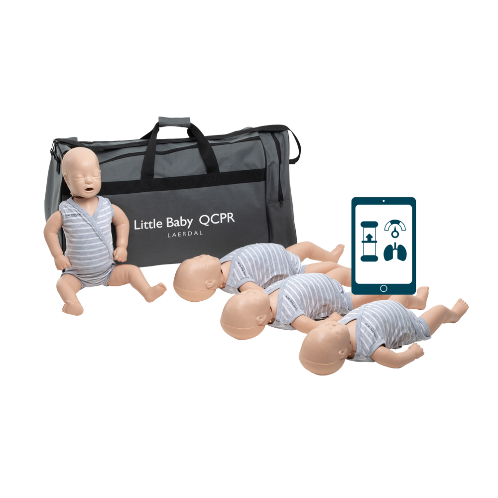 Laerdal Little Baby QCPR 4 stk. m. Lys hud