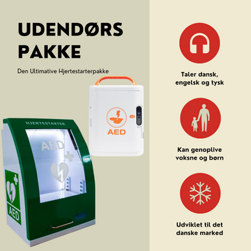 Udendørs hjertestarterpakke: Mediana A16 + K35