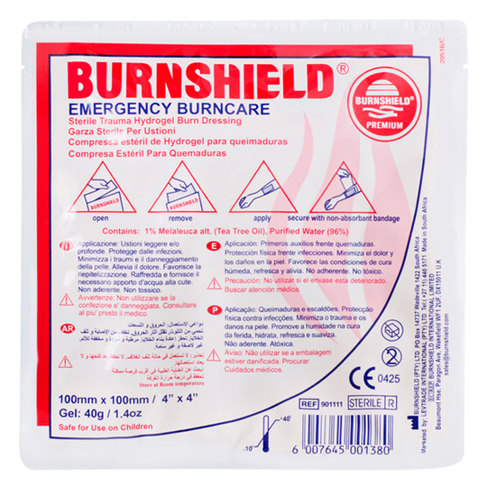 Snögg Burnshield 10x10 cm -  Effektiv Behandling af Brandskader