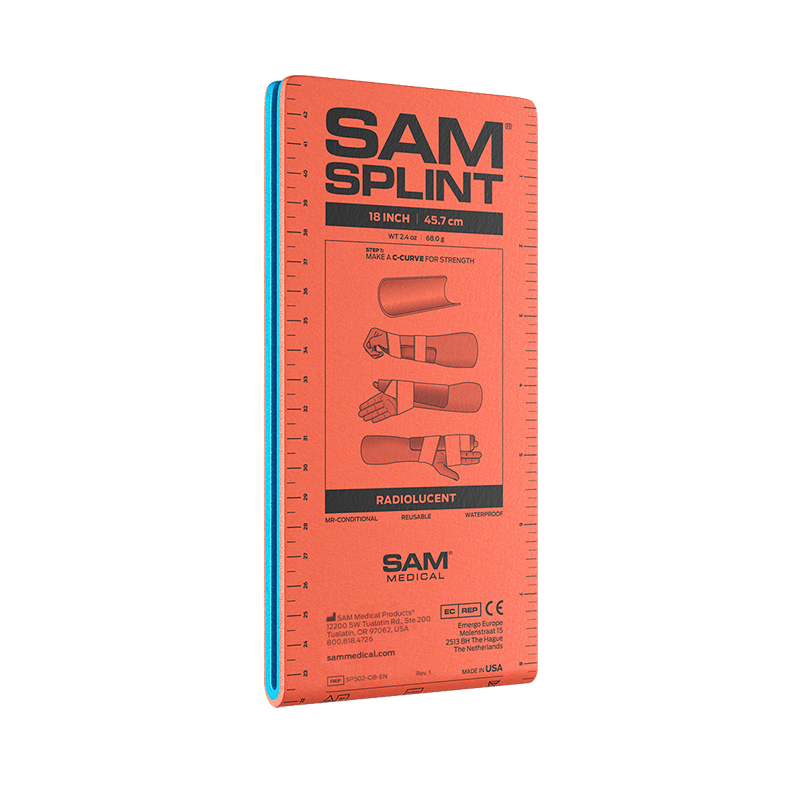 SAM Splint 18", Orange/Blue